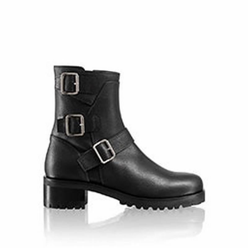 Russell & Bromley Dynamo Womens Biker Boots Black |DJS524BN|